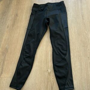 Fabletics size small - Faux leather black leggings